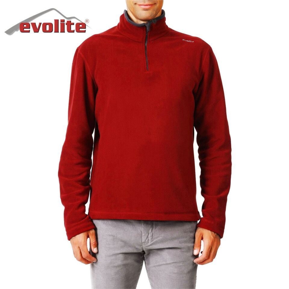 Evolite Fuga Erkek Mikro Polar Sweater - Bordo