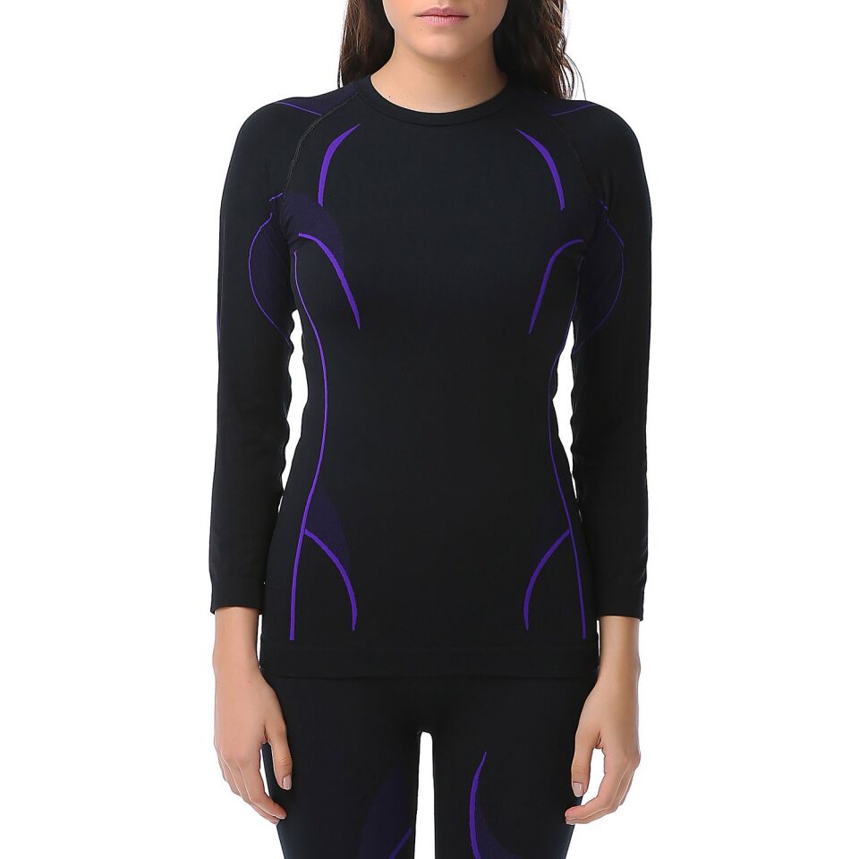 Evolite Thermowear Kadın Mor Termal Üst İçlik