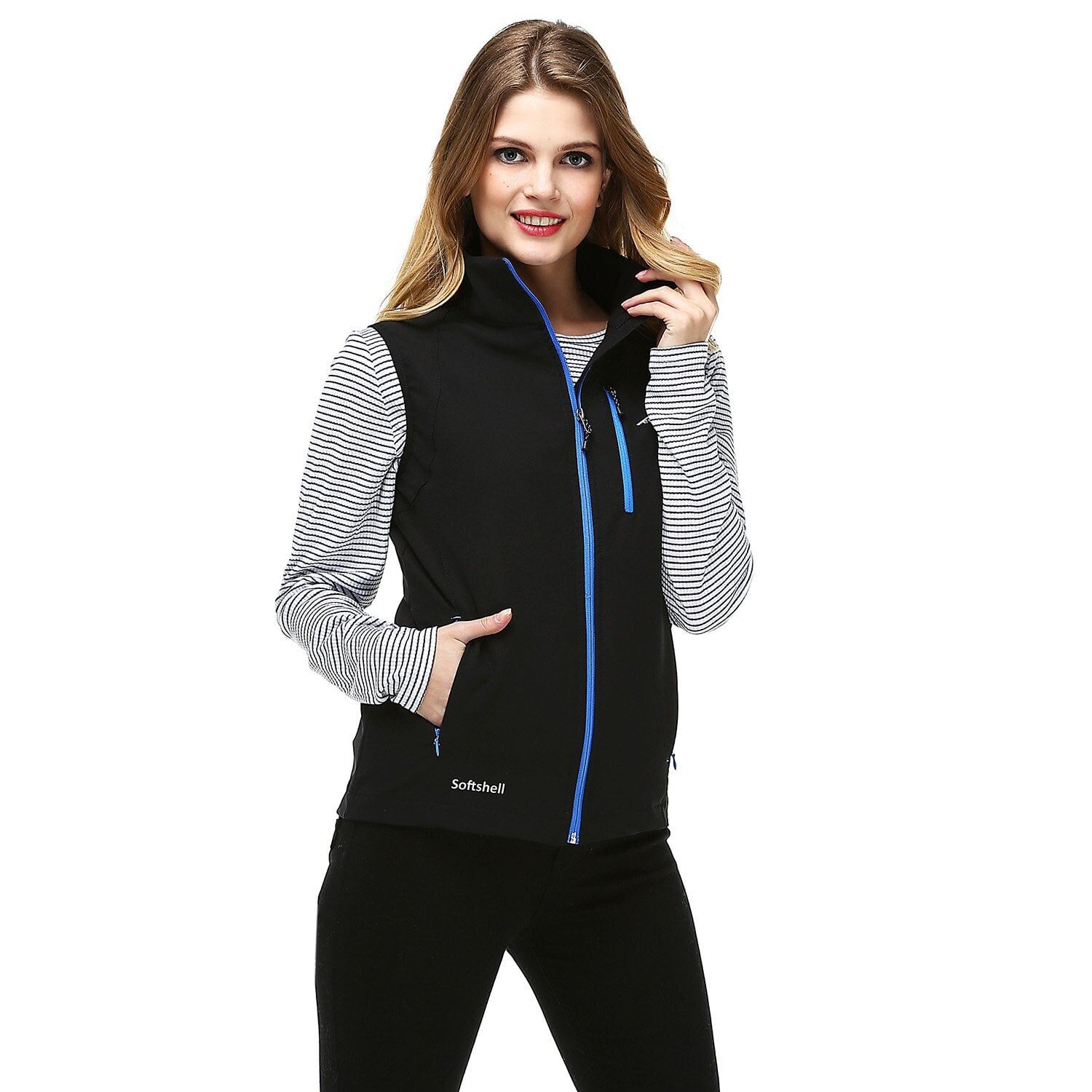 Evolite Neon Softshell Kadın Yelek - Mavi