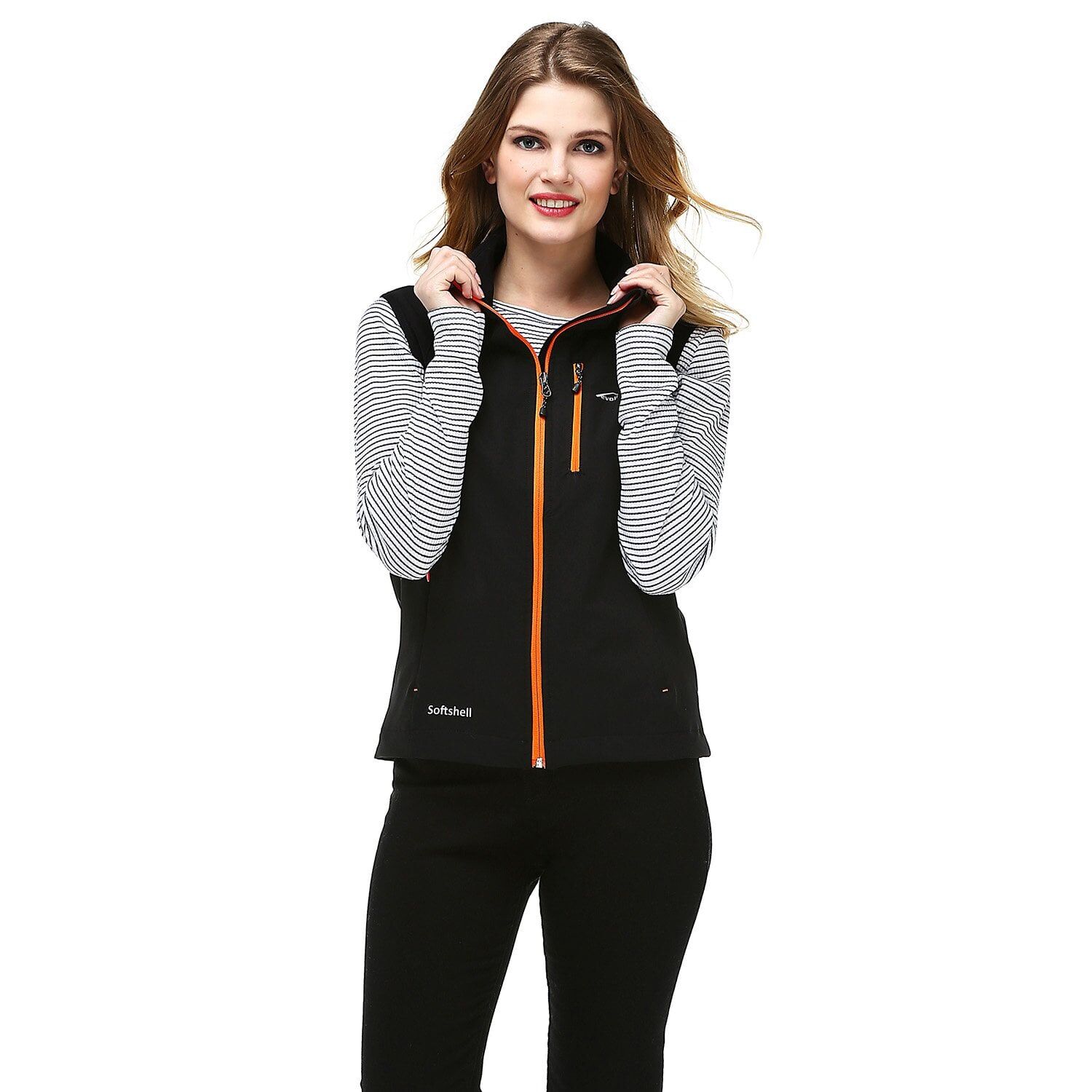 Evolite Neon Softshell Kadın Yelek - Turuncu