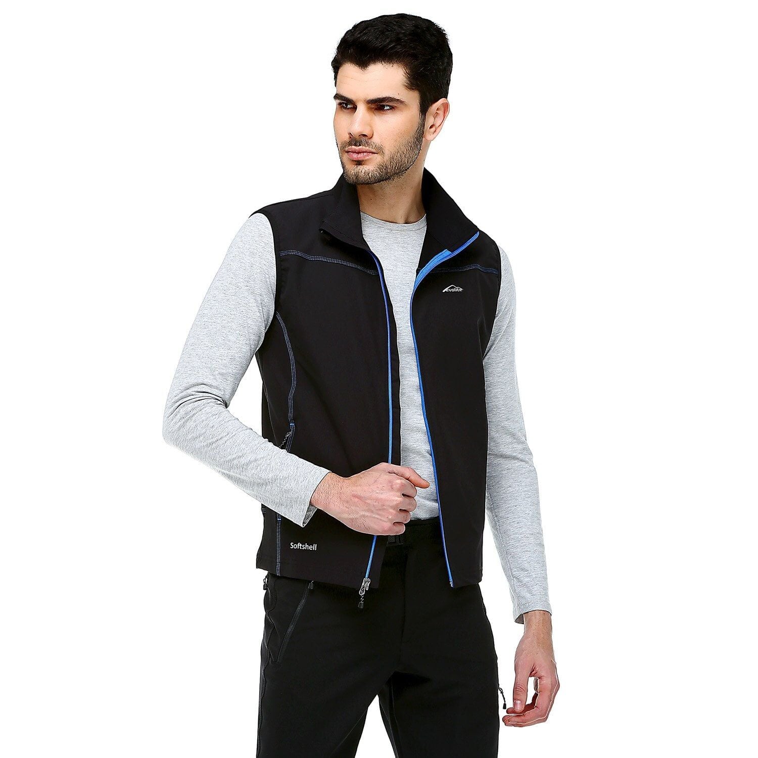 Evolite Neon Softshell Erkek Yelek - Mavi