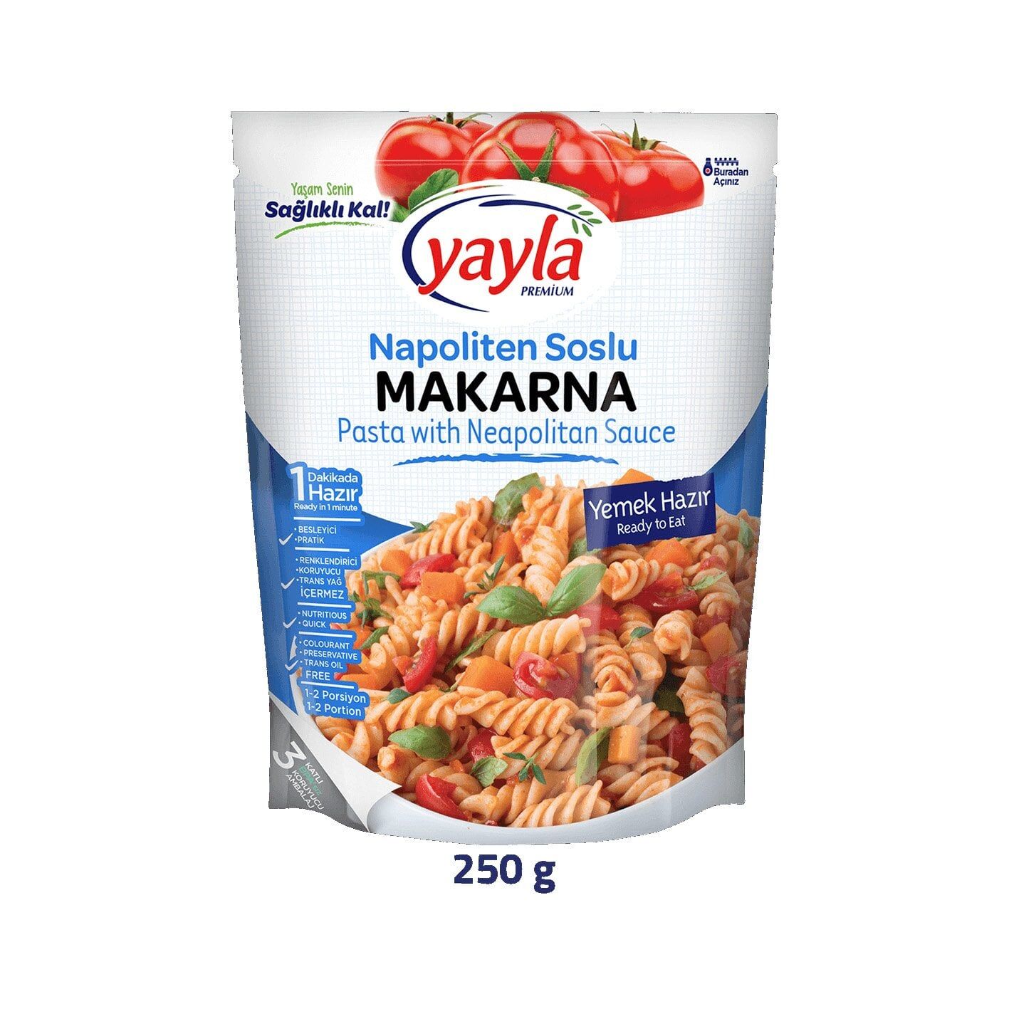 Yayla Hazır Napoliten Soslu Makarna