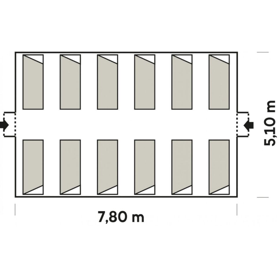 Ferrino Montana Afet Çadırı 39 M.5,1 X 7,80 FR